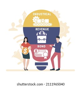 IRB - Industrial Revenue Bond acronym. business concept background. vector illustration concept with keywords and icons. lettering illustration with icons for web banner, flyer, landing pag