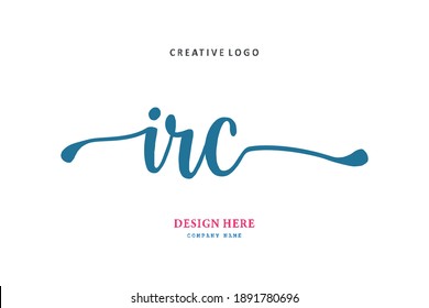 IRC lettering logo is simple, easy to understand and authoritative