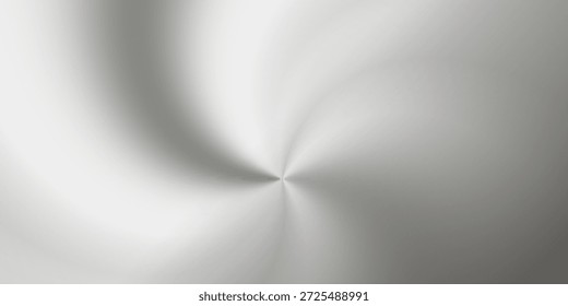 Textura circular de metal cepillado con líneas concéntricas que irradian desde el centro, mostrando un gradiente de luz y sombra creando una superficie brillante y reflectante