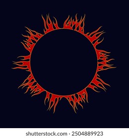 ire flame, energy and power. vector illustration