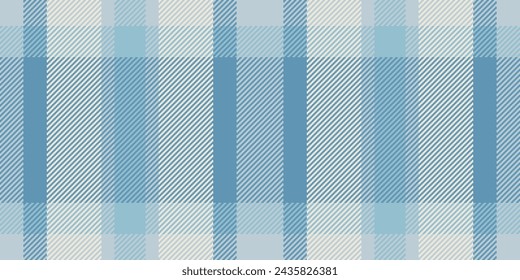 Ireland background check fabric, expressive textile vector tartan. Yard texture pattern plaid seamless in light and cyan color.