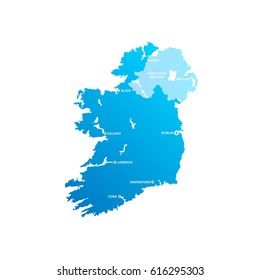 Ireland Cities Map