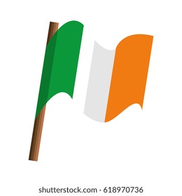 ireland country flag isolated icon