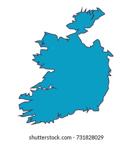 Ireland country map