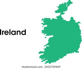 mapa de irlanda en Vectores