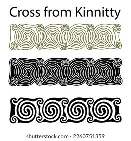 Ireland Cross from Kinnitty. FROM MONUMENTS OF THE CHRISTIAN PERIOD