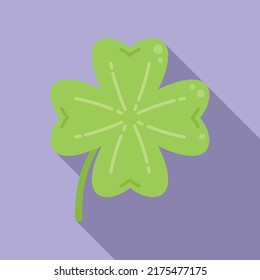 Vector plano del icono de tracción del día de Irlanda. Suerte irlandesa. Forma afortunada