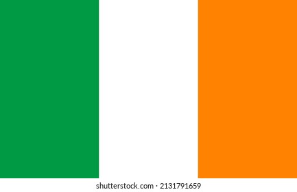 ireland flag background vector. national flag of ireland