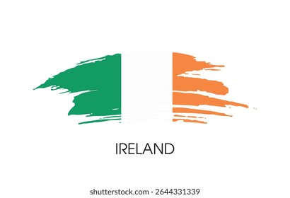 Ireland flag banner background Vector illustration design independence day banner design 