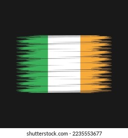 Ilustración del vector del pincel de bandera de Irlanda