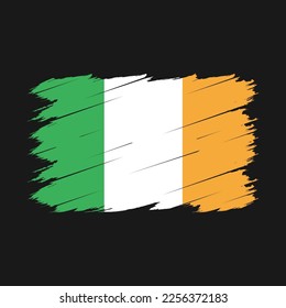 Irland Flag Brush Vektor Illustration