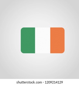 Ireland flag with creative design vector