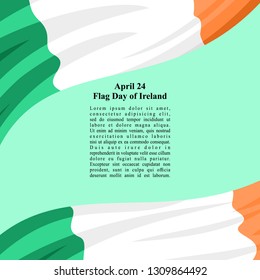 Ireland Flag Day Vector Illustration. Suitable for greeting card, poster and banner. 