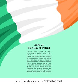 Ireland Flag Day Vector Illustration. Suitable for greeting card, poster and banner. 
