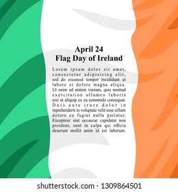 Ireland Flag Day Vector Illustration. Suitable for greeting card, poster and banner. 