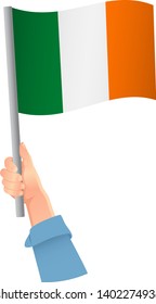 Ireland flag in hand icon