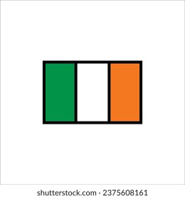 Irland Flagge Symbol, Vektorgrafik