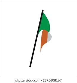 Ilustración del vector de la bandera de Irlanda