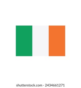 ireland flag icon vector template illustration logo design