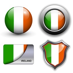 Ireland Flag Icons Theme.