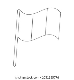 ireland flag isolated