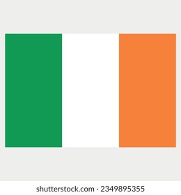 Ireland Flag isolated vector illustration