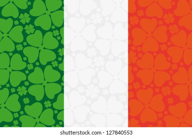 Ireland flag leaf clover