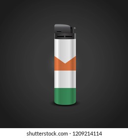 Ireland flag lighter design vector