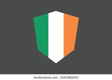 Ireland flag sign, Ireland flag vector graphic, Ireland country flag is a symbol of freedom, National Ireland flag, vector illustration
