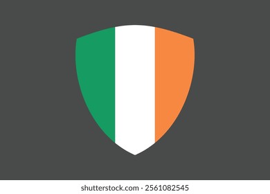 Ireland flag sign, Ireland flag vector graphic, Ireland country flag is a symbol of freedom, National Ireland flag, vector illustration
