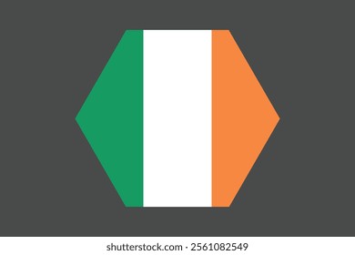 Ireland flag sign, Ireland flag vector graphic, Ireland country flag is a symbol of freedom, National Ireland flag, vector illustration
