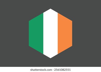 Ireland flag sign, Ireland flag vector graphic, Ireland country flag is a symbol of freedom, National Ireland flag, vector illustration
