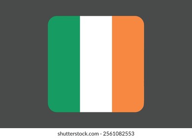 Ireland flag sign, Ireland flag vector graphic, Ireland country flag is a symbol of freedom, National Ireland flag, vector illustration
