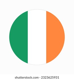 Ireland flag simple illustration for independence day or election