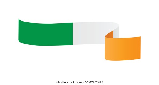 Ireland flag. Simple vector Ireland flag