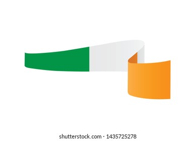 Ireland flag. Simple vector Ireland flag