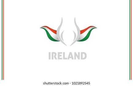 ireland flag and tulip