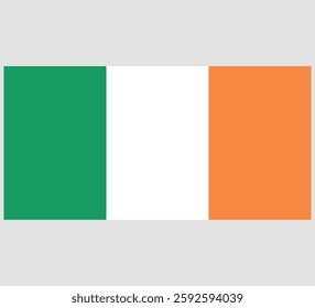 Ireland Flag Vector Design ,Ireland Country Flag