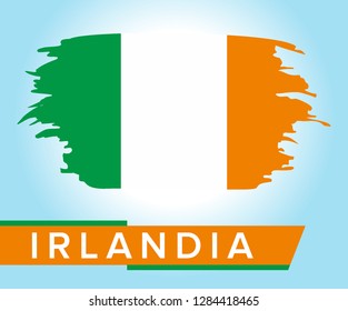 Ireland flag vector icon - Vector
