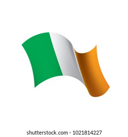 Ireland flag, vector illustration