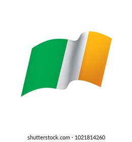 Ireland flag, vector illustration