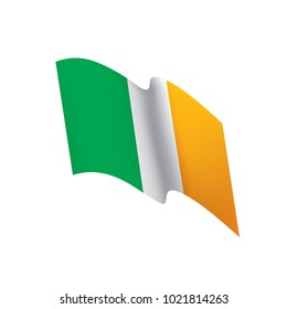 Ireland flag, vector illustration