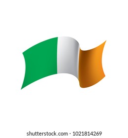 Ireland flag, vector illustration