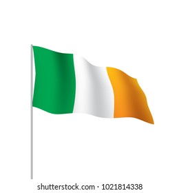 Ireland flag, vector illustration