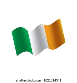 Ireland flag, vector illustration