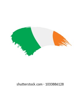 Ireland flag, vector illustration