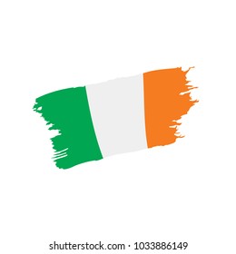 Ireland flag, vector illustration