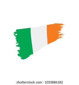 Ireland flag, vector illustration