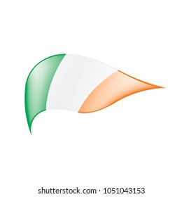 Ireland flag, vector illustration