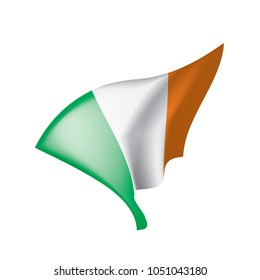 Ireland flag, vector illustration